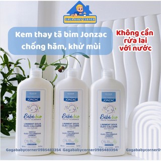 Kem thay tã bỉm Jonzac ngừa hăm tã cho bé / dung dịch vệ sinh Jonzac chống hăm hữu cơ cho bé từ sơ sinh Liniment