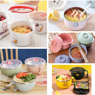 [FREESHIP] CA ĂN MÌ MQL - TÔ NẤU MÌ HÌNH CON VỊT, SỨ TRẮNG - BỘ NỒI, MUỖNG, NĨA LÚA MẠCH CÓ NẮP ĐẬY