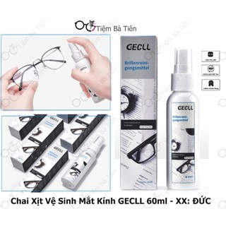 Nước rửa kính mắt dạng xịt vệ sinh mắt kính chuyên dụng OO, Clear Vision, GECLL