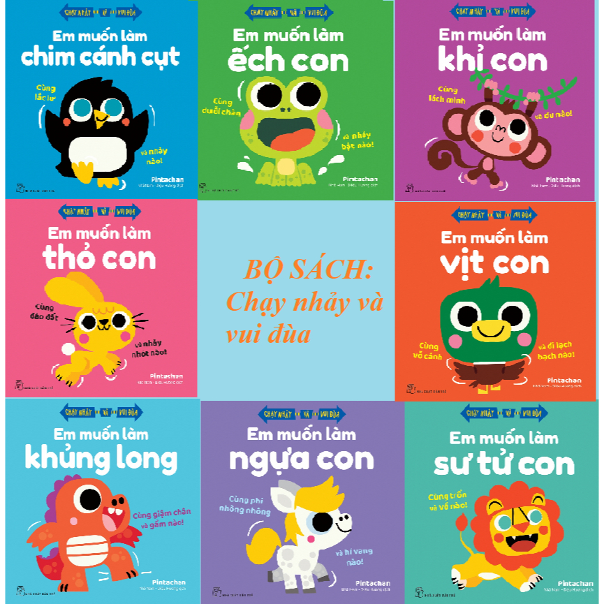 Sách - Combo: Chạy nhảy và vui đùa (Sách thiếu nhi)