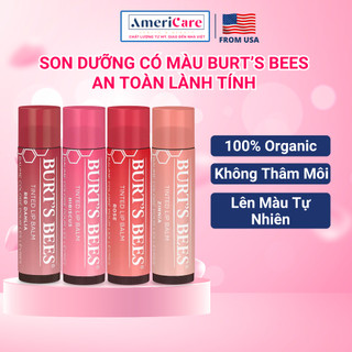 Son Dưỡng Có Màu Burt’s Bees Tinted Lip Balm & Burt's Bees Lip Shimmer Balm (Mỹ), Son Dưỡng Cho Mẹ Bầu, Americarevn