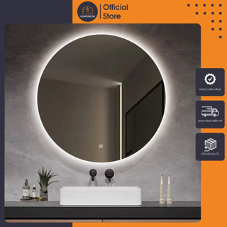  Gương tròn led cảm ứng Decor Smart treo tường phòng tắm decor bàn trang điểm cao cấp  Full Phụ Kiện  