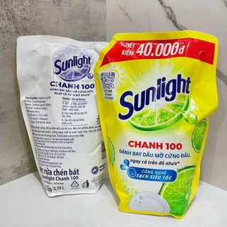 NƯỚC RỬA CHÉN SUNLIGHT TÚI CHANH 3.1Kg - hàng chính hãng