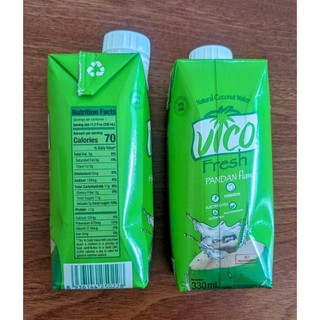 Nước dừa tươi VICO vị Dứa 330ml ( Thùng 24 hộp )