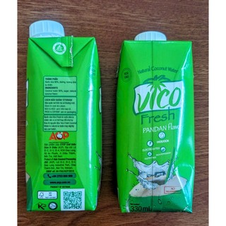 Nước dừa tươi VICO vị Dứa 330ml ( Thùng 24 hộp )