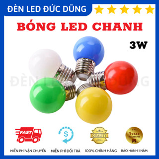  BÓNG ĐÈN LED CHANH 3W LOẠI TỐT TIẾT KIỆM ĐIỆN 3W - 220V   TRẮNG – XANH LÁ – XANH DƯƠNG – ĐỎ - VÀNG   