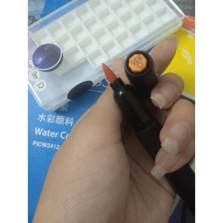 Bút marker MARVY đầu brush (Le Plume Permanent marker)
