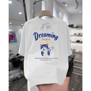 ÁO THUN SUÔNG HỌA TIẾT DINO, DREAMING, SMILE - 100% COTTON - 230GSM