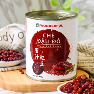 Chè đậu đỏ wonderful lon 900g mới