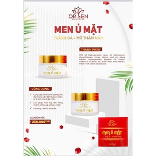 Men ủ mặt trắng da - mờ thâm nám dr.sen sen spa