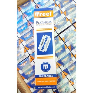 Vỉ 200 lưỡi dao lam Treet cam siêu bén