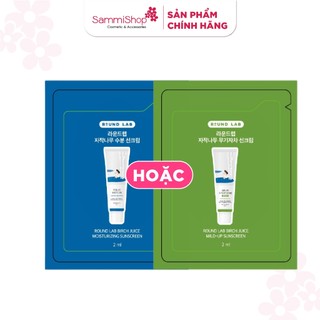 Combo 2 QT kem chống nắng Round Lab 2ml bất kì