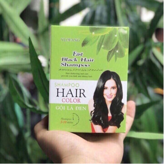 Dầu gội đen tóc olive Thái Lan Ylofang hộp 10 gói - Gội là đen, dầu gội nhuộm đen tóc tại nhà