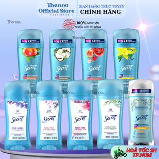 Lăn sáp khử mùi nữ secret ph balanced powder fresh 24hr invisible solid 59gr,73gr - hàng mỹ
