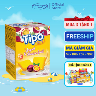 (MUA 3 TẶNG 1) Tipo Bánh Trứng Sữa Chua Chanh Leo 120g