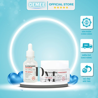 COMBO Serum Kem DưỡnG Glutathione Dưỡng Trắng Da,Se Khít Lỗ Chân Lông Angel's Liquid Glutathione Plus Niacinamide