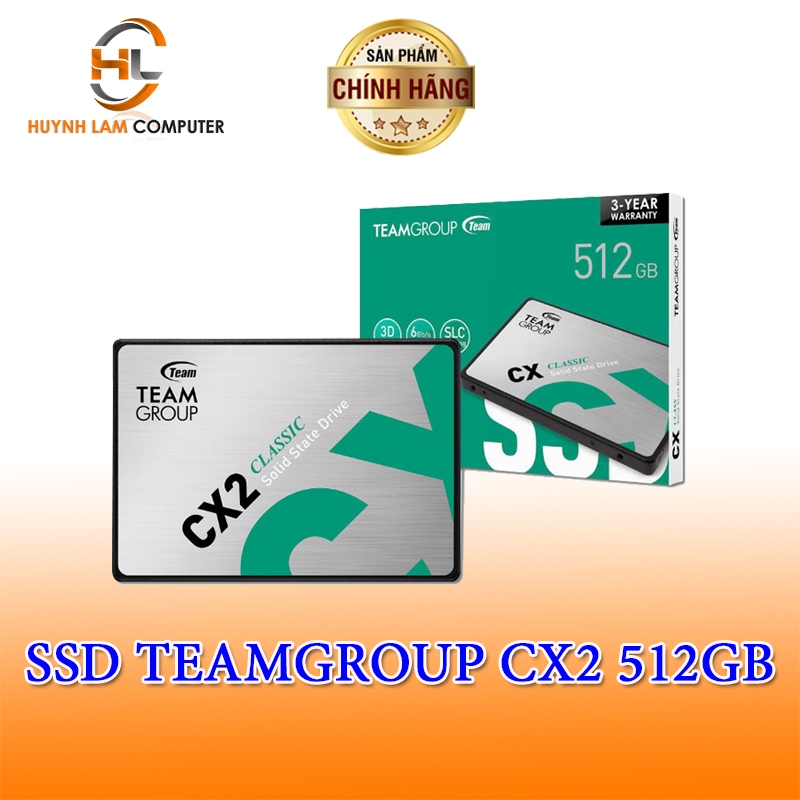 Ổ cứng SSD Team 512GB CX2 Sata III 2,5inch - Viễn Sơn phân phối