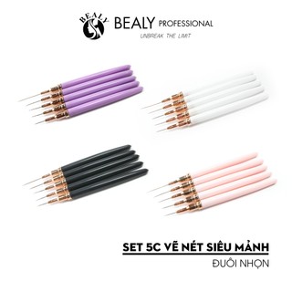 Set cọ nail 5c vẽ nét siêu mảnh