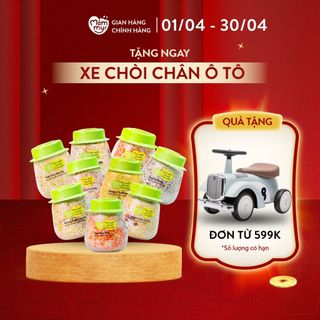 Hạt mix sẵn cho bé ăn dặm nhiều chất dinh dưỡng kết hợp bởi gạo sữa và nhiều loại hạt quý, 120g-145g