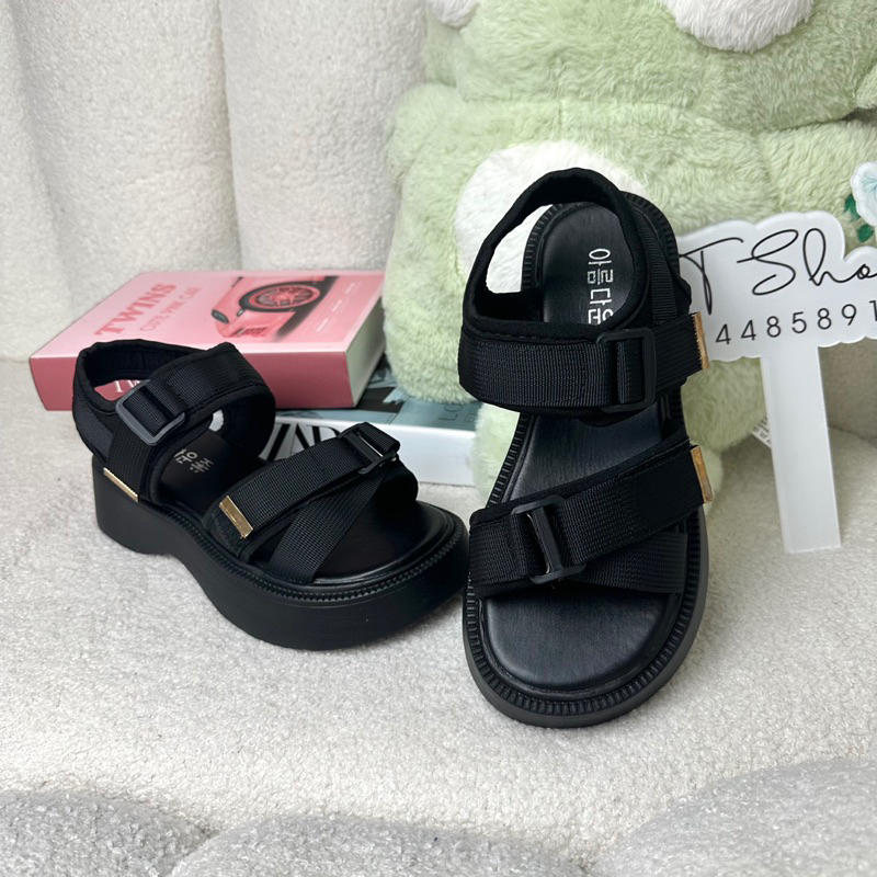 Sandal nữ đi học đế cao quai ngang đan chéo nhau Hàng Quảng Châu loại 1 #A11