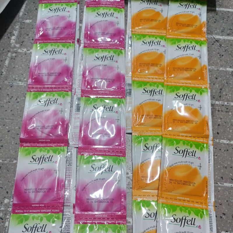 combo 6/12 kem thoa muỗi soffeu gói 6ml