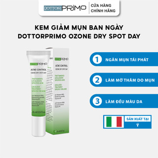 Kem Ngừa Mụn Ban Ngày DottorPrimo Acne Control Ozone Dry Spot Day Giúp Giảm Mụn, Mờ Thâm, Làm Đều Màu Da (Tuýp 15ml)