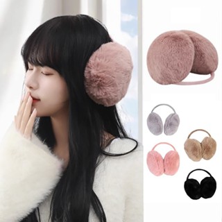 Bịt chụp tai giữ ấm len bông nhung mịn cho nữ đẹp iLita phụ kiện thời trang mùa đông chống lạnh phong cách Hàn Quốc