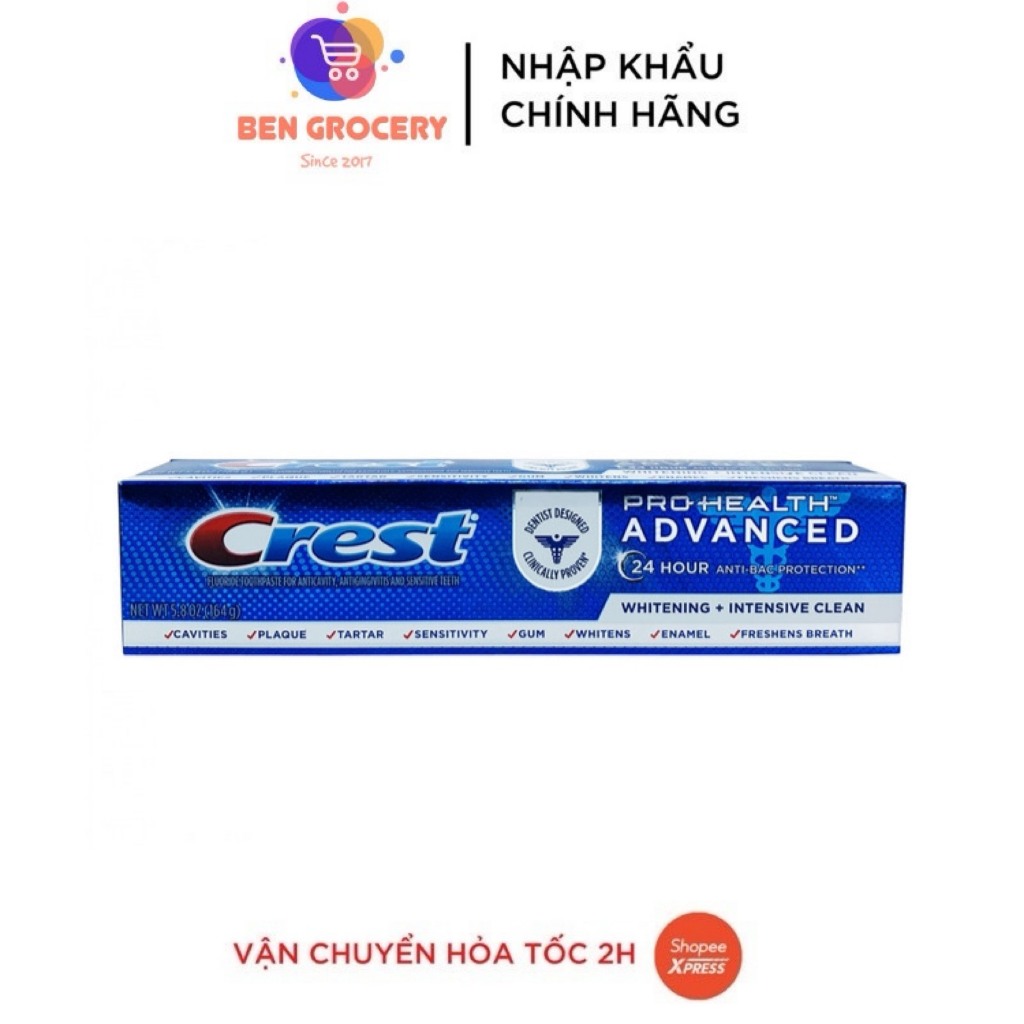 Kem đánh răng Crest Pro Health Advance Mỹ