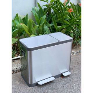Thùng Rác Inox 2 Ngăn Cao Cấp TOBIN