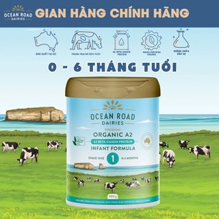 Sữa công thức Hữu cơ chứa đạm A2 Ocean Road Dairies số 1 (900g) - Nhập khẩu Úc, dòng sữa phát triển toàn diện