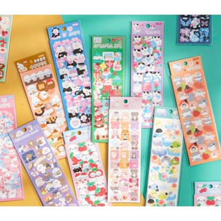 Sticker lấp lánh hình dán trang trí toploader móc khoá handmade sticker dán trang trí hộp bút nhãn vở