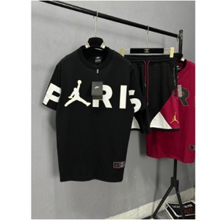  Bộ Quần Áo Nam Jor.Đan In Chữ Paris Siêu Đẹp - Bộ Quần Áo Cộc Jor Đan Mùa Hè 2024 