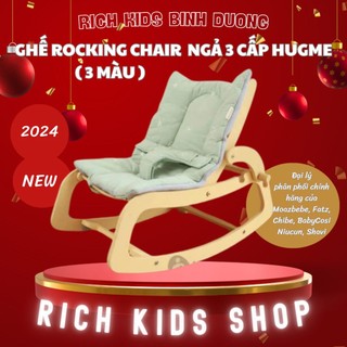 [ Bảo hành 6 tháng ] Ghế Rocking gỗ nhiều cấp ngả cho bé