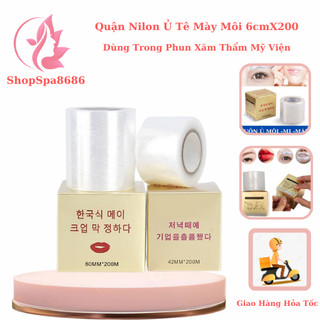 Cuộn nilong ủ tê môi mày cuộn 4.2cmx200 | dùng trong phun xăm thẩm mỹ