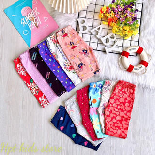 Quần legging lửng họa tiết chất cotton co dãn 4 chiều cho bé từ 10~41kg