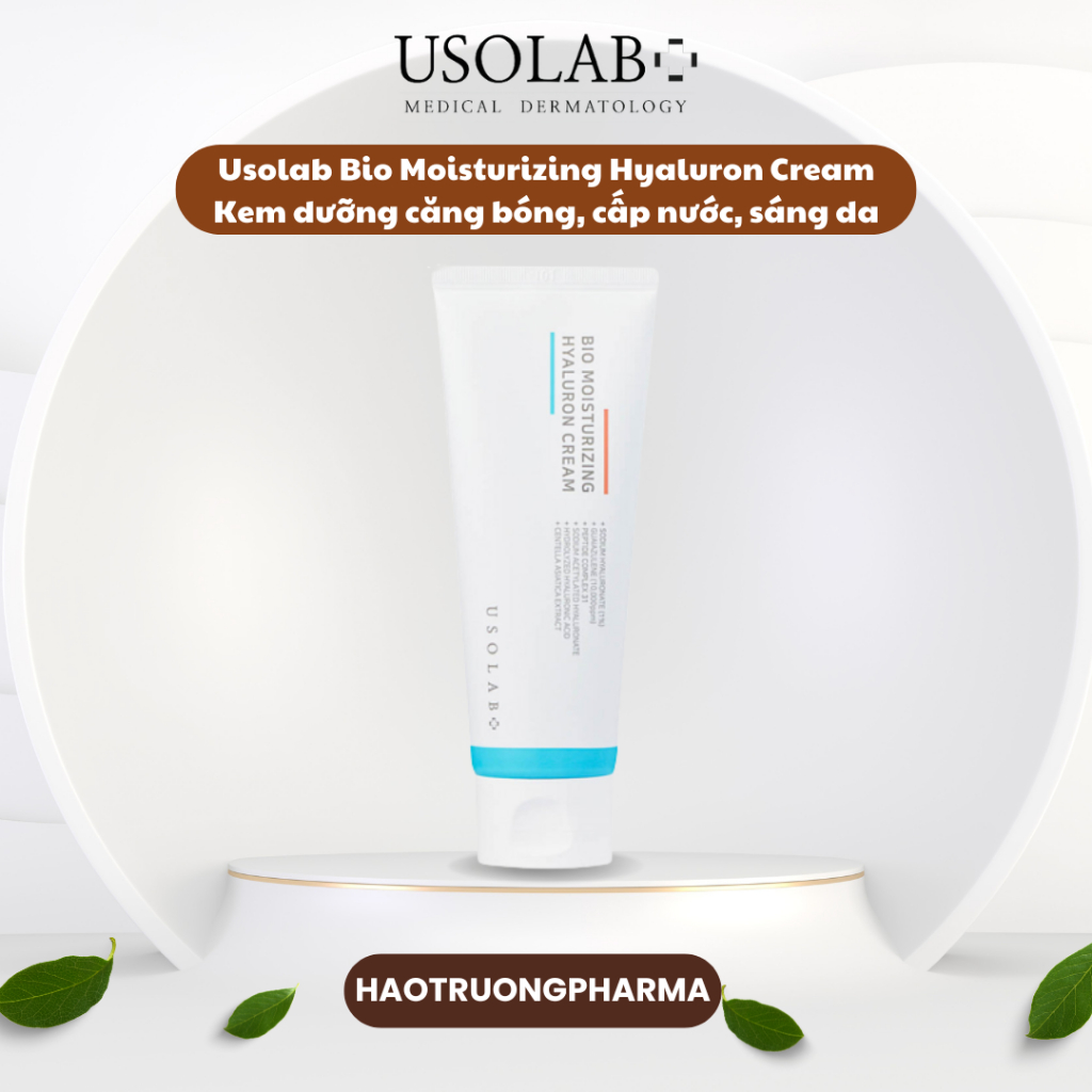 [Hàng công ty] Usolab Bio Moisturizing Hyaluron Cream Kem dưỡng căng bóng, cấp nước, sáng da 50ml