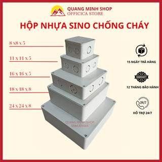 Hộp nhựa đấu điện SP sino, hộp nhựa nhiều kích cỡ tự chống cháy