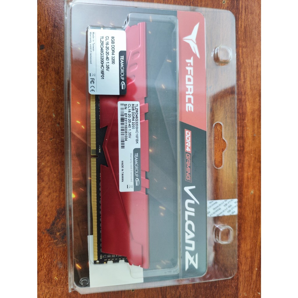 Ram Máy Tính TEAM T-Force Vulcan Z 8GB DDR4 3200MHz