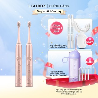 Combo Bàn chải điện Halio Sonic Whitening Electric Toothbrush PRO
