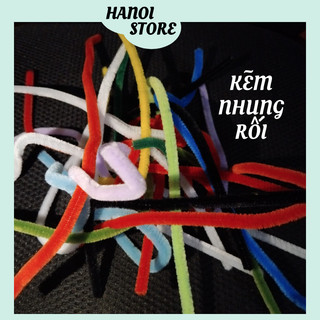 Kẽm nhung loại 1 đủ các màu trộn làm hoa, loại kẽm bị rối xả hàng đủ màu sắc