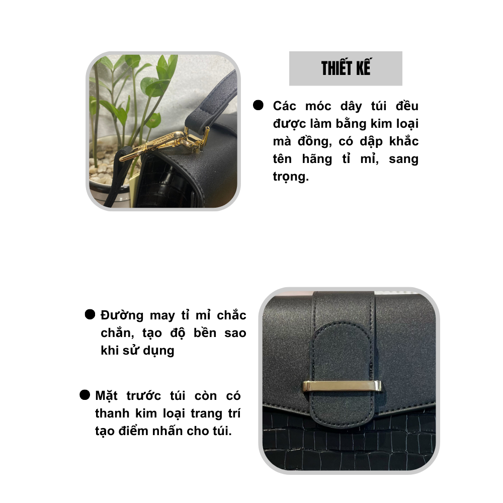 Túi Xách Nữ Đeo Chéo Chính Hãng MICOCAH Công Sở Thời Trang Vân Da Rắn Cao Cấp Cực Đẹp 𝐌𝐂𝟎𝟔- Tukado | BigBuy360 - bigbuy360.vn