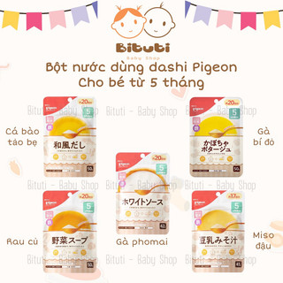 BỘT NÊM DASHI PIGEON NHẬT cho bé ăn dặm từ 5 tháng (Date 3/2025) - Bituti Shop