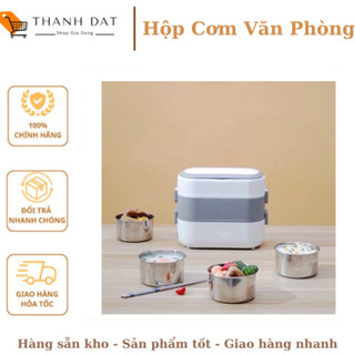 💥SALE 70%💥Hộp Cơm Giữ Nhiệt 3 Tầng Hâm Nóng Thức Ăn Cắm Điện Bằng Inox Star Hot Lunch Box