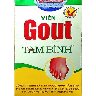 Viên Gout Tâm Bình - Phòng ngừa và hỗ trợ điều trị bệnh gout