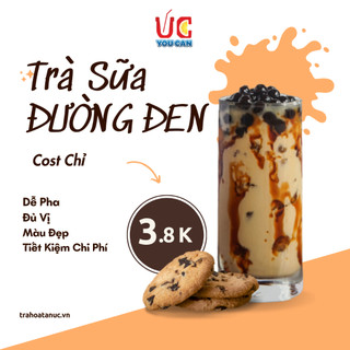 Trà sữa đường đen uc, trà sữa đậm vị, thơm ngon, nước uống giải khát, dễ pha, đủ vị