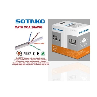 Dây mạng CAT 6, cuộn 305M, dây mạng SOTAKO chất lượng tốt