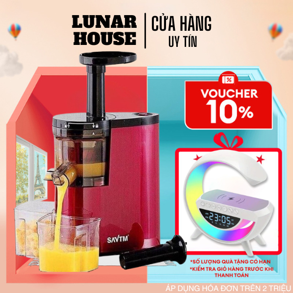 Máy ép trái cây/ máy ép chậm nguyên quả SAVTM JE07 bảo hành 6 tháng