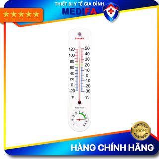 Nhiệt Ẩm Kế Treo Tường Tanaka TH337 Dạng Cột Siêu Bền Không Sử Dụng Pin
