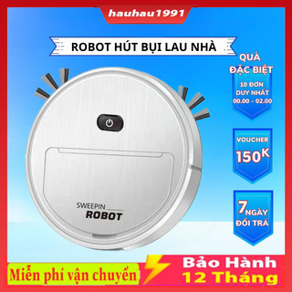 Robot hút bụi lau nhà thông minh sweepin, robot hút bụi tự động cho gia đình