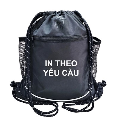 Balo dây rút TROY [ IN THEO YÊU CẦU ] chất vải bố pvc chống thấm, size lớn 40cm, nhiều mẫu lựa chọn